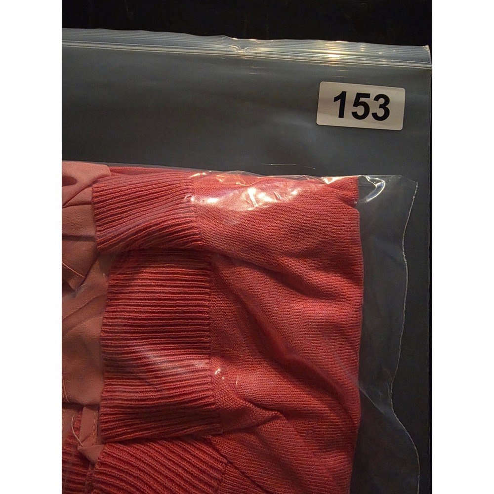 APT. 9 Women's Small Coral Knit Top Chiffon Hem Hi Low Sweater - Picture 12 of 12